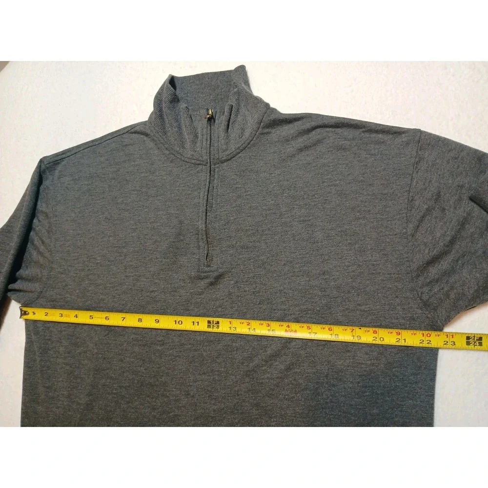 Polo Ralph Lauren Sweater Mens Size Size L Grey 1/4 Zip Pullover Jacket